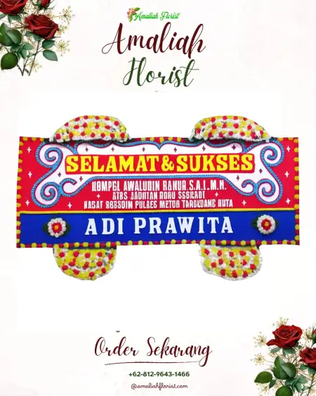 Papan Bunga Ucapan Selamat Takoma